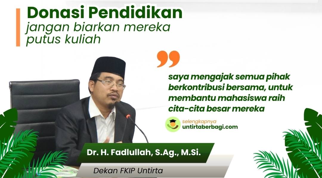 Program Donasi Pendidikan - Jangan biarkan mereka putus kuliah